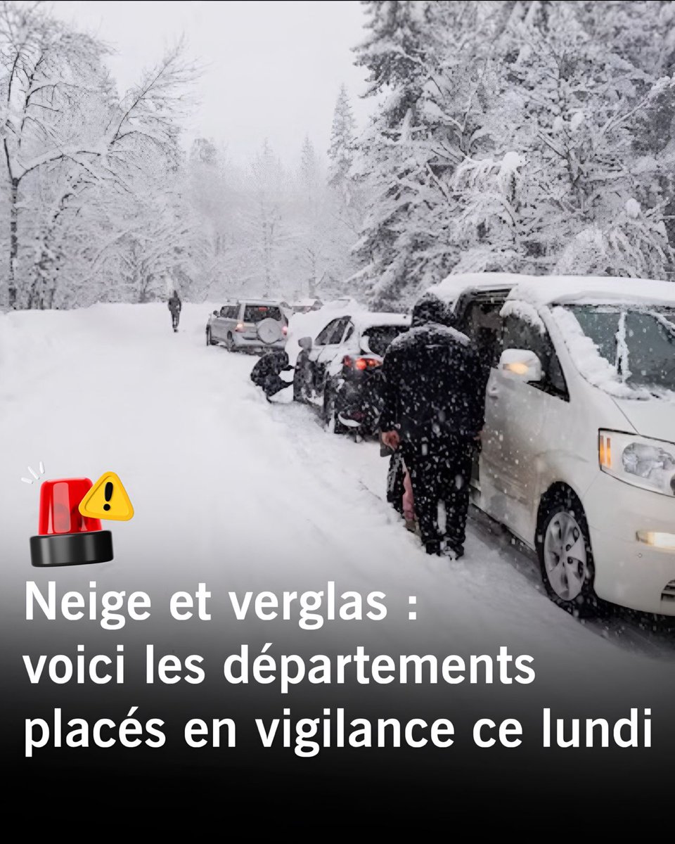 info07fr's tweet image. 🚨Alerte météo : neige et verglas frappent ces départements ce lundi… attention aux routes ! ❄️⚠️Voir plus 👉actudumoment.fr/neige-et-vergl…