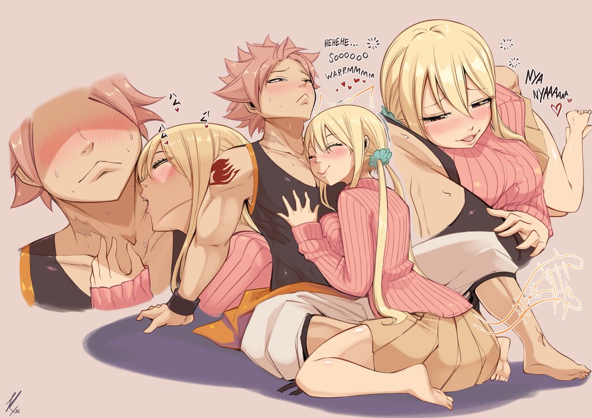 Joshdinobarney2's tweet image. Uh oh…. 😽💛🩷

#fairytail #nalu