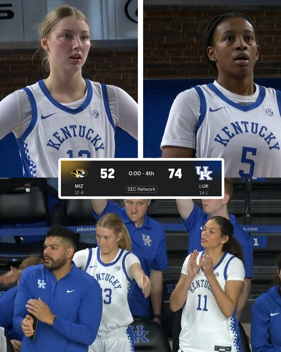 WomensHoops_USA's tweet image. Clara Strack today:
19 PTS, 10 REB, 3 BLKS, 2 STLS

Tonie Morgan today:
18 PTS, 14 AST (!!!), 7/11 FG

Kentucky beats Missouri!