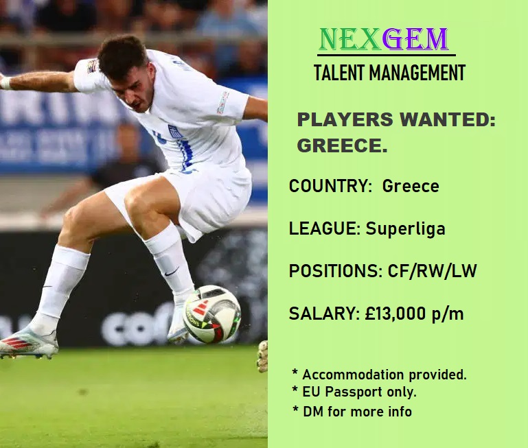 Football Players wanted, DM for more info.