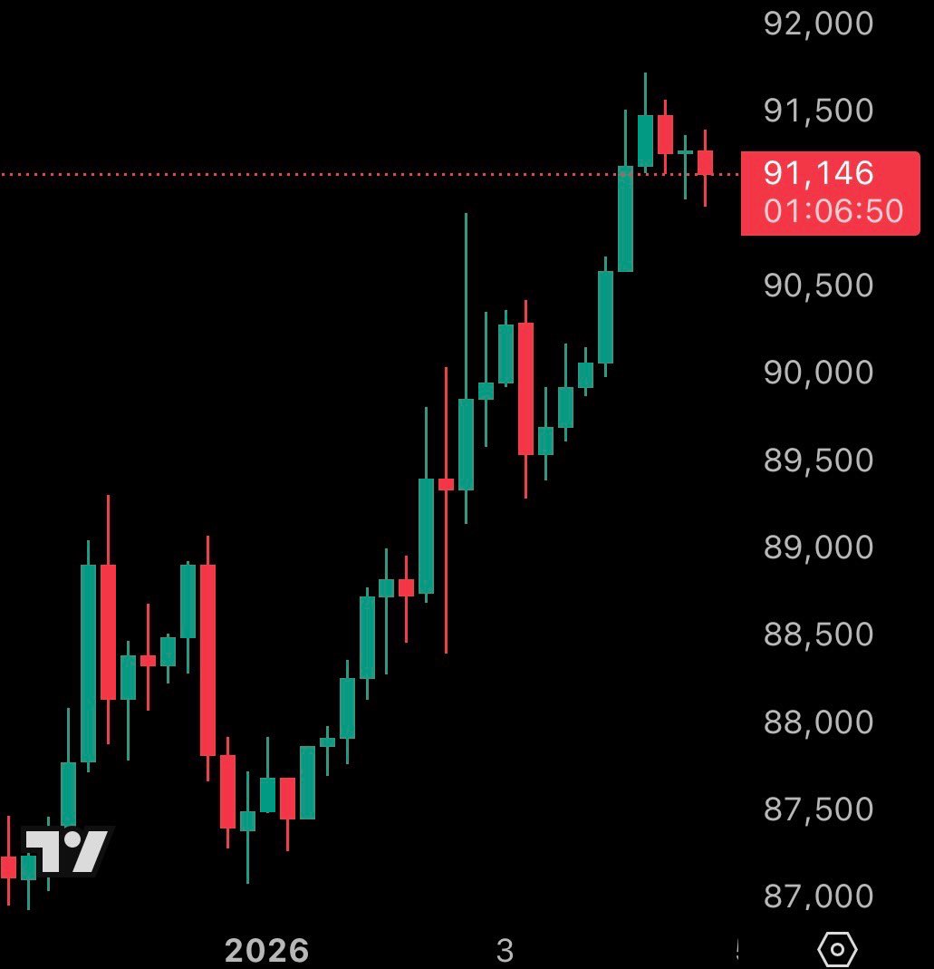 JUST IN: Over $166 million worth of crypto short positions liquidated in  the past 24 hours, as $BTC surpasses $91,000.