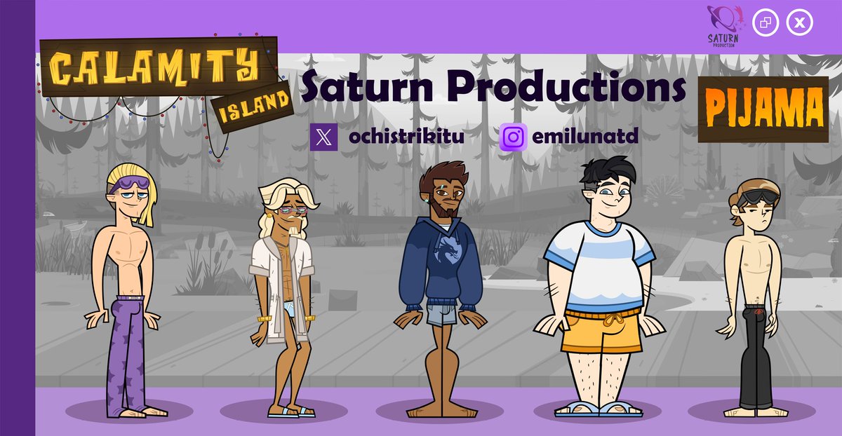 Huntersash1's tweet image. Hello everyone! Today, together with @Ochistrikitu  we got to work on Calamity’s Pajamas!

Thanks to @saturn26057  for the opportunity, and to @Ochistrikitu  for the great help.🌟💕

#calamityisland