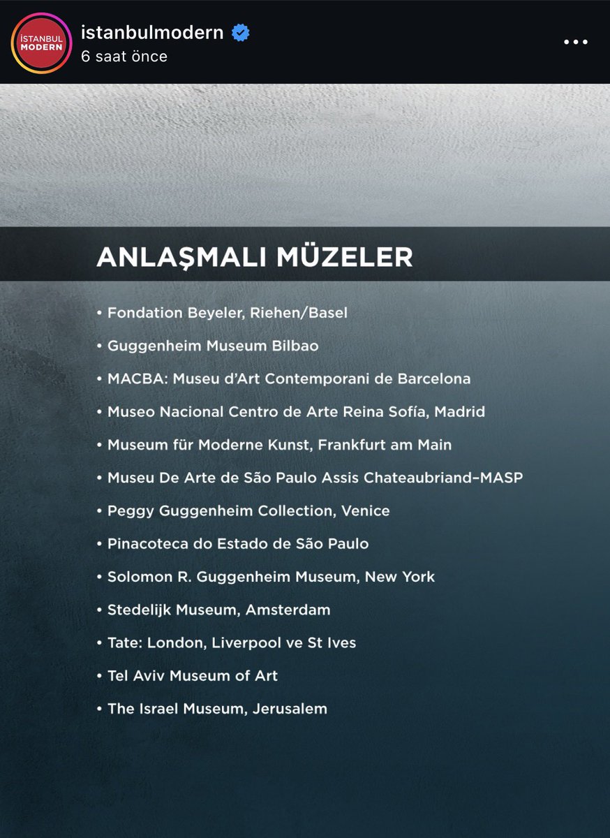dailyislamist's tweet image. 🔴 Eczacıbaşı grubuna bağlı müze kurumu İstanbul Modern, İsrail’deki müzelerle de anlaşmalı üyelik programını yayınladı.