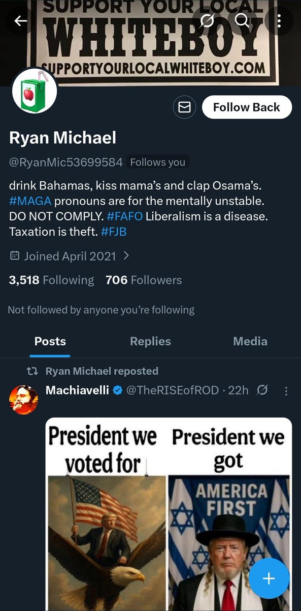 Key2harmony's tweet image. Yall I'm a nonbinary, neurodivergant, socialist, ethically Jewish fem person
Why the fuck is something like this following me?