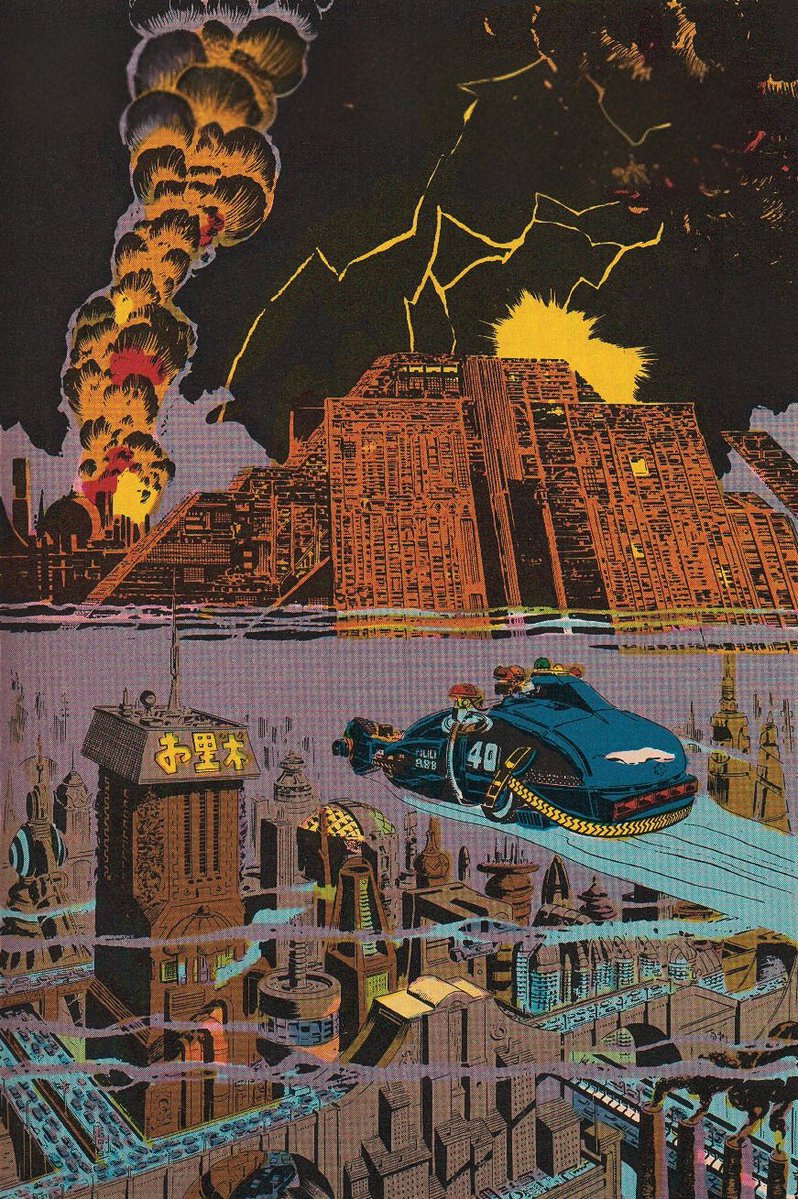SciFiArchives's tweet photo. Blade Runner (1982) – artwork by Al Williamson https://t.co/4pamrBY68d