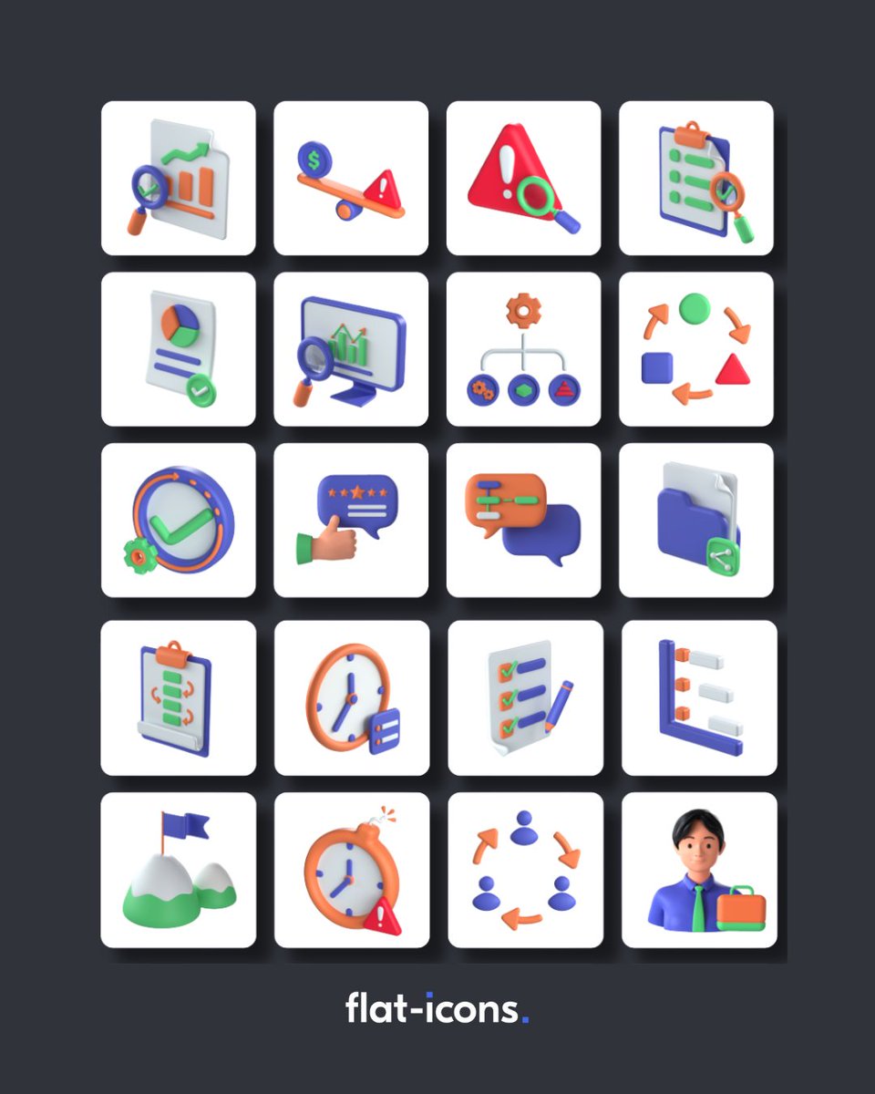 Flat Icons tweet media