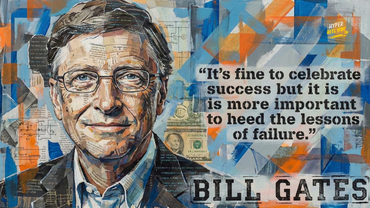 HyperReelVibe's tweet image. "It's fine to celebrate success but it is more important to heed the lessons of failure." - Bill Gates

#Motivation #inspiring #QuoteOfTheWeek
