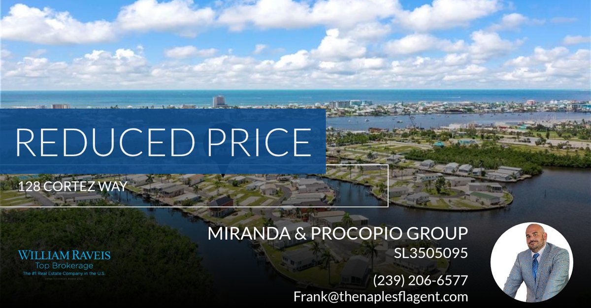 NaplesProcopio's tweet image. 📍 Reduced Price 📍 This recently reduced home at 128 Cortez Way in Fort Myers Beach won't last long, so, don't wait to set up a showing! Reach out here or at (239) 206-6577 for more information! homeforsale.at/128_CORTEZ_WAY…