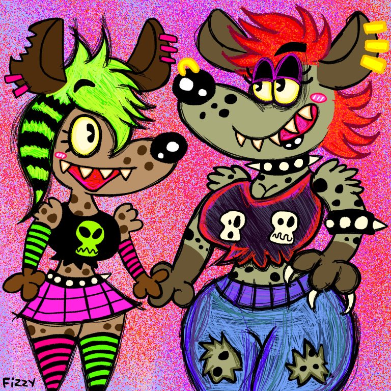 Hot Topic Girls #furrygirls #hyenafurry #yeen #scenecore