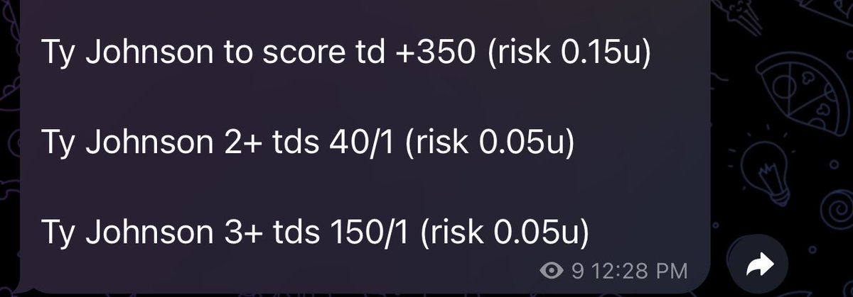 thewesmethod's tweet photo. Telegram is Free folks. Give me a follow and like the posts! #sportsbetting #NFL #NFLWeek18 #freemoney https://t.co/7QQN2aMIm6