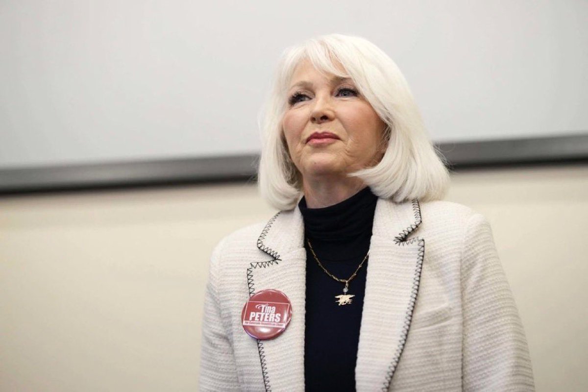 DschlopesIsBack's tweet image. Tina Peters has been fully exonerated by everything that's happened and she is still being held in jail as a political prisoner in Colorado.

FREE GOLD-STAR MOM TINA PETERS!!