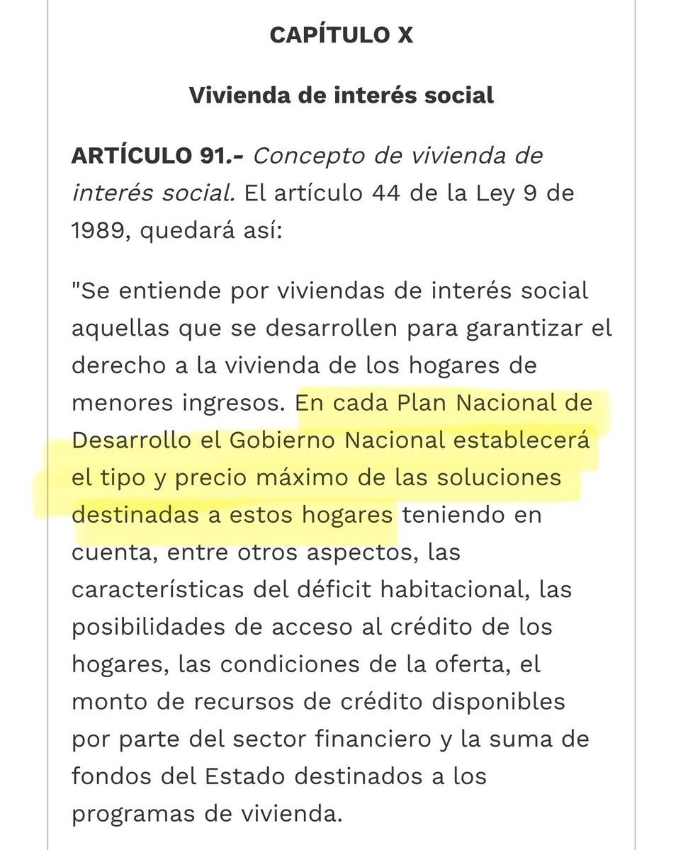 german_ricaurte's tweet image. El Presidente Petro no puede desindexar el valor de la vivienda VIS y VIP con un decreto,  porque esta fijado en una Ley, que de hecho es SU PLAN DE DESARROLLO (Ley 2294, Art 293). Y así lo hizo porque así lo establece la Ley 388 del 97 en su artículo 91. 

Si quiere hacerlo…