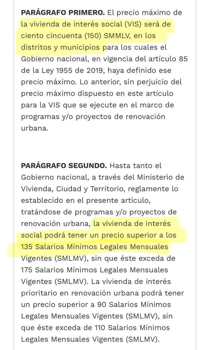 german_ricaurte's tweet image. El Presidente Petro no puede desindexar el valor de la vivienda VIS y VIP con un decreto,  porque esta fijado en una Ley, que de hecho es SU PLAN DE DESARROLLO (Ley 2294, Art 293). Y así lo hizo porque así lo establece la Ley 388 del 97 en su artículo 91. 

Si quiere hacerlo…