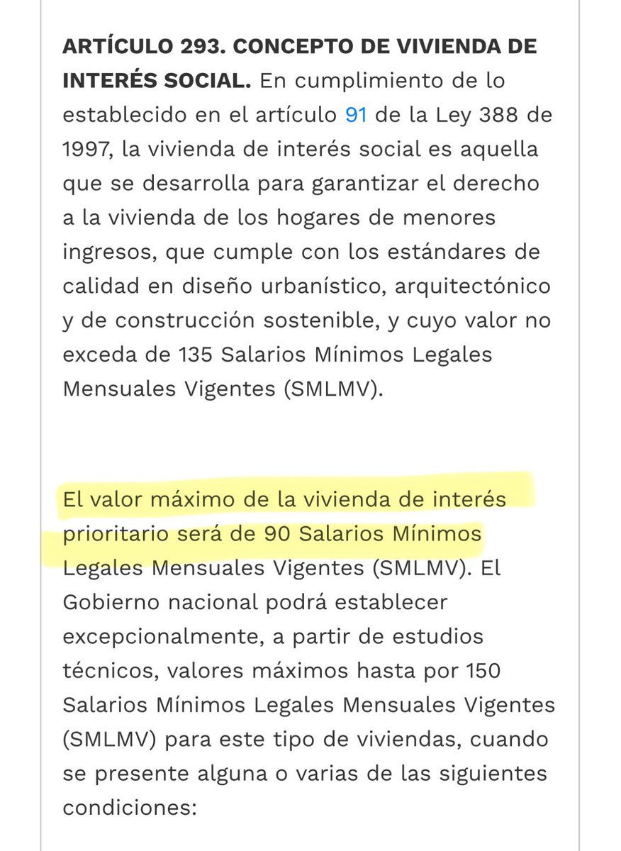german_ricaurte's tweet image. El Presidente Petro no puede desindexar el valor de la vivienda VIS y VIP con un decreto,  porque esta fijado en una Ley, que de hecho es SU PLAN DE DESARROLLO (Ley 2294, Art 293). Y así lo hizo porque así lo establece la Ley 388 del 97 en su artículo 91. 

Si quiere hacerlo…
