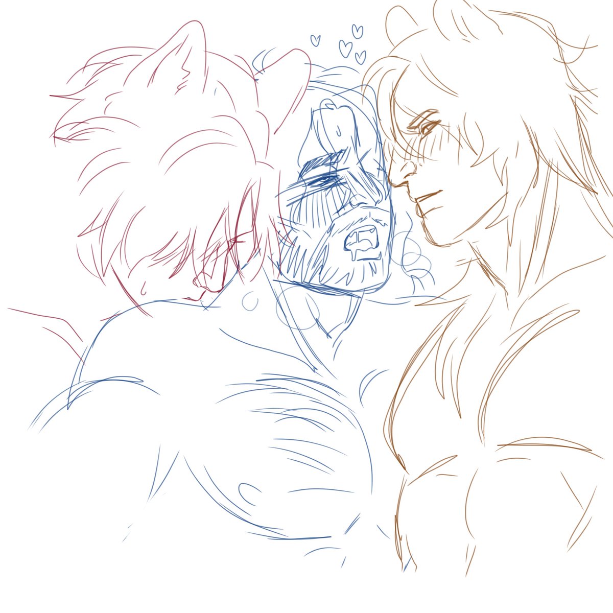 notbunny_guy's tweet photo. Some doodles while I was half asleep🤤 https://t.co/aSLjaoCAPO