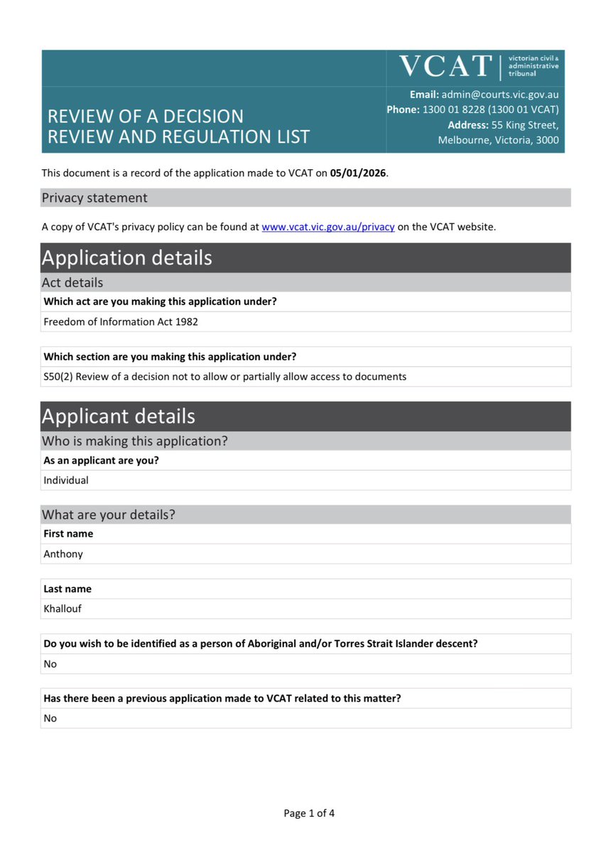 Hey <a href="/JacintaAllanMP/">Jacinta Allan</a> this isn’t going away.

We are going to get those machete bin documents, whether you like it or not.