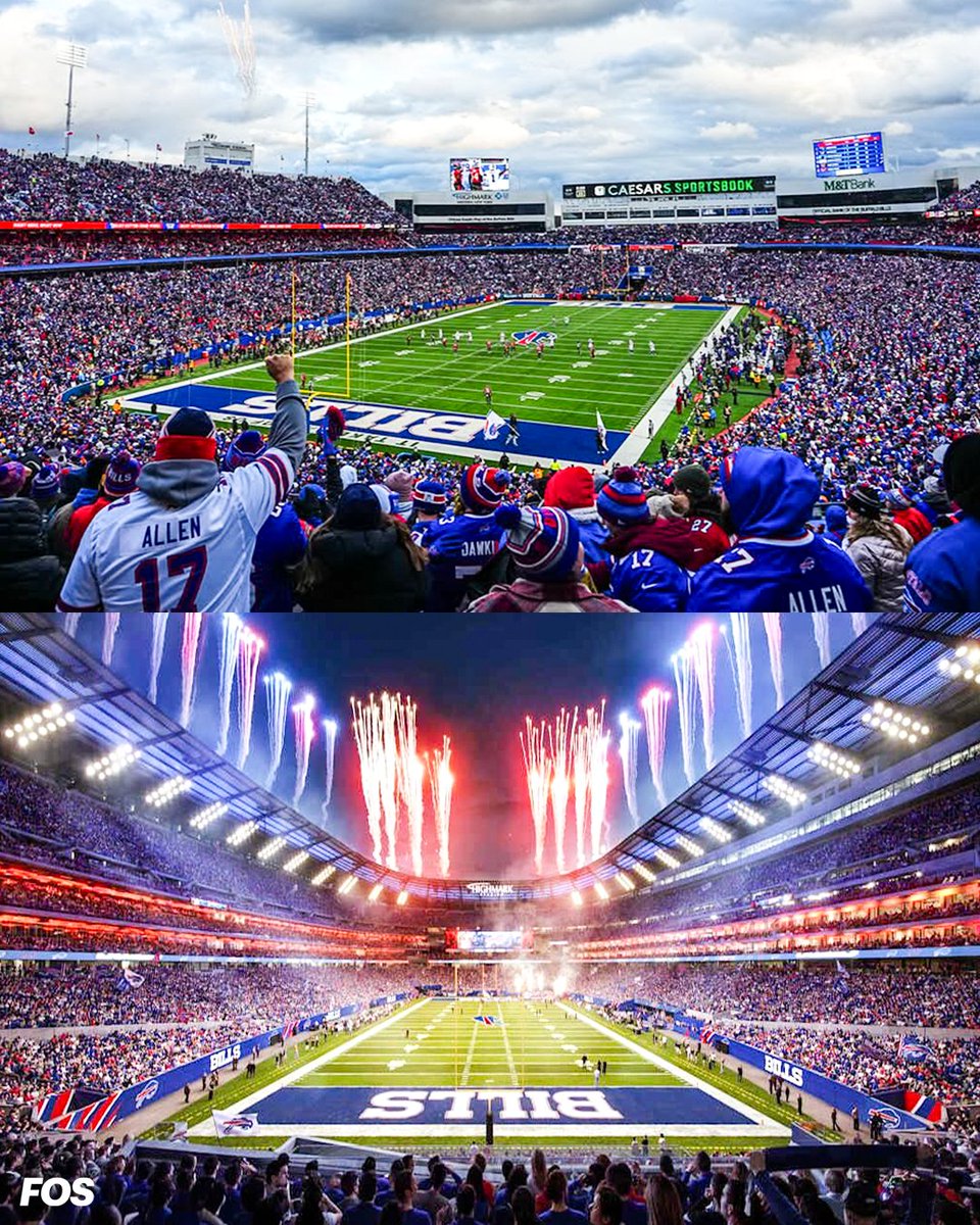 FOS's tweet image. An era ends in Buffalo.

After 53 seasons, the Bills have played their final regular-season home game at Highmark Stadium. Next season, they move into their $2.1 billion new home.