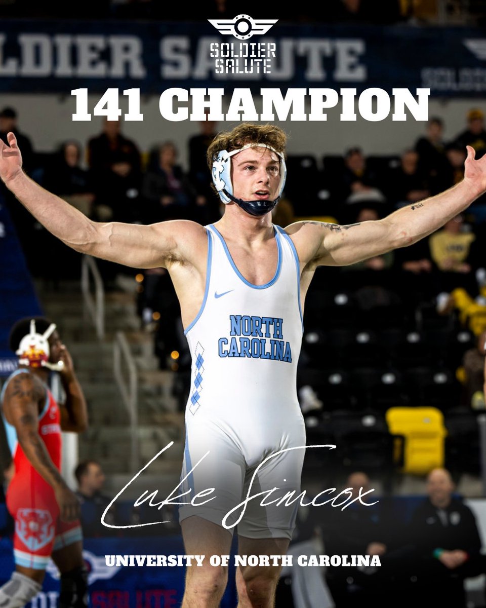 SoldierSaluteIA's tweet image. Just doing what needed to be done🤷‍♂️

Luke Simcox from @UNCWrestling is the 141 pound Soldier Salute champion! #wrestletownusa #soldiersalute