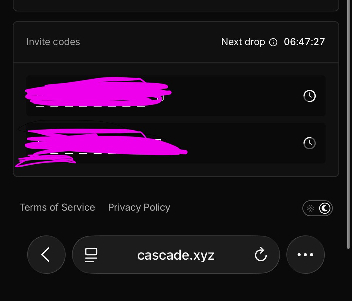 I have 2 <a href="/cascade_xyz/">Cascade</a> codes. I want to act it out between you.

What needs to be done:
1) Subscribe to me
2) Like and retweet
3) Write in the comments: done

In 12 hours, I'll randomly select two in the comments.