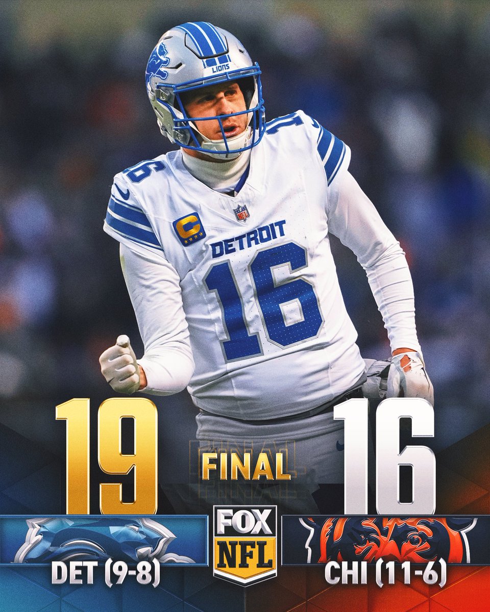 A good way to finish it! The Lions win in Chicago to close the season 🙌