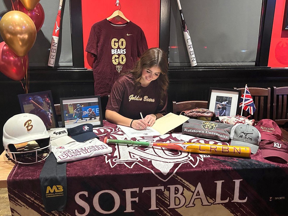 Officially a Golden Bear!!💛🐻

I am so excited and grateful to announce that I will be continuing my academic and athletic journey playing softball at Kutztown University! 

I’m beyond thankful for my family for their constant love and support through every long day and tough