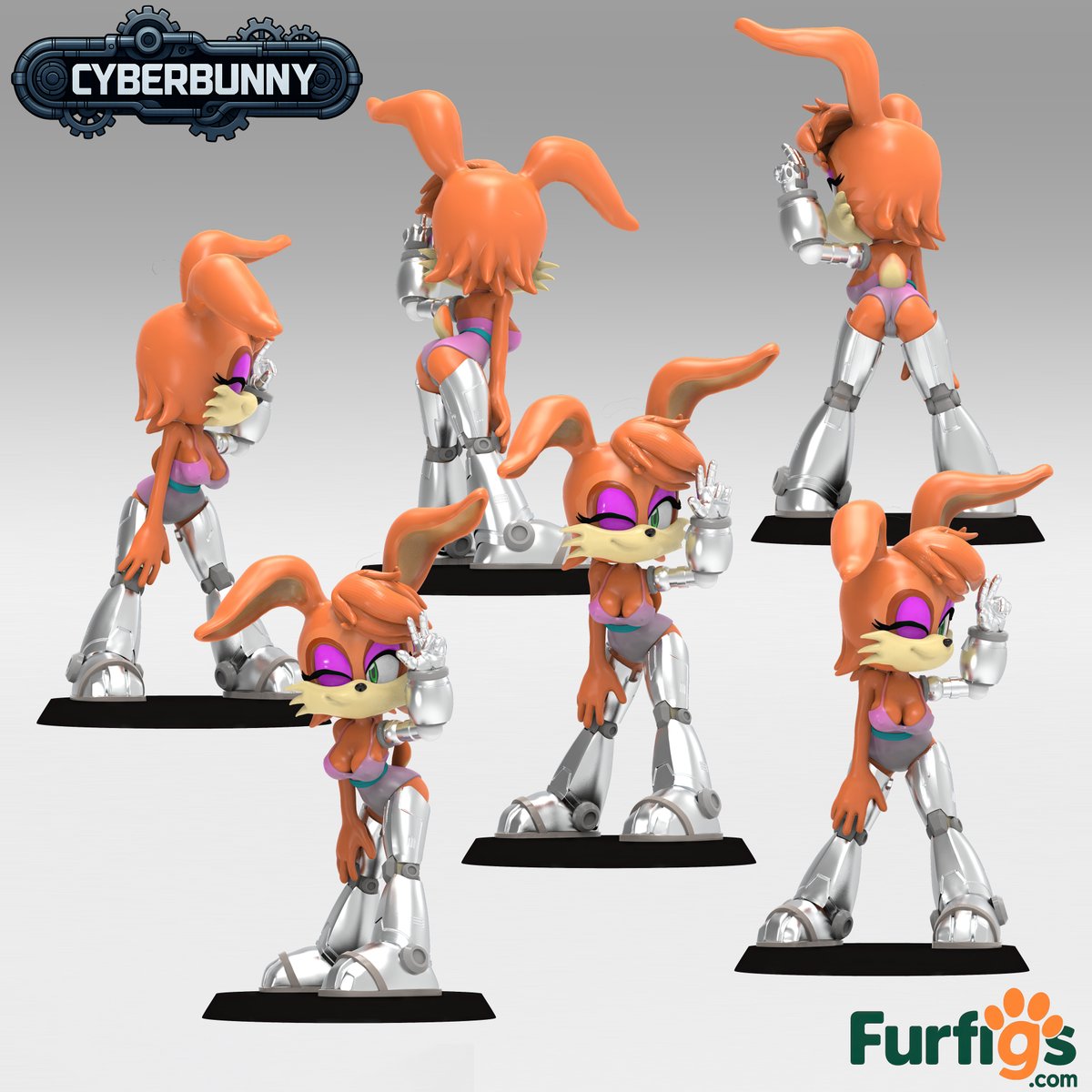 furfigs's tweet photo. She’s back! Cyberbunny returns to https://t.co/YtF1ng3cJt. ⚠️ ONLY 2 FIGURES IN STOCK!. Hurry and secure yours now! #furfigs #furrysculptures https://t.co/FqcFKms9qN