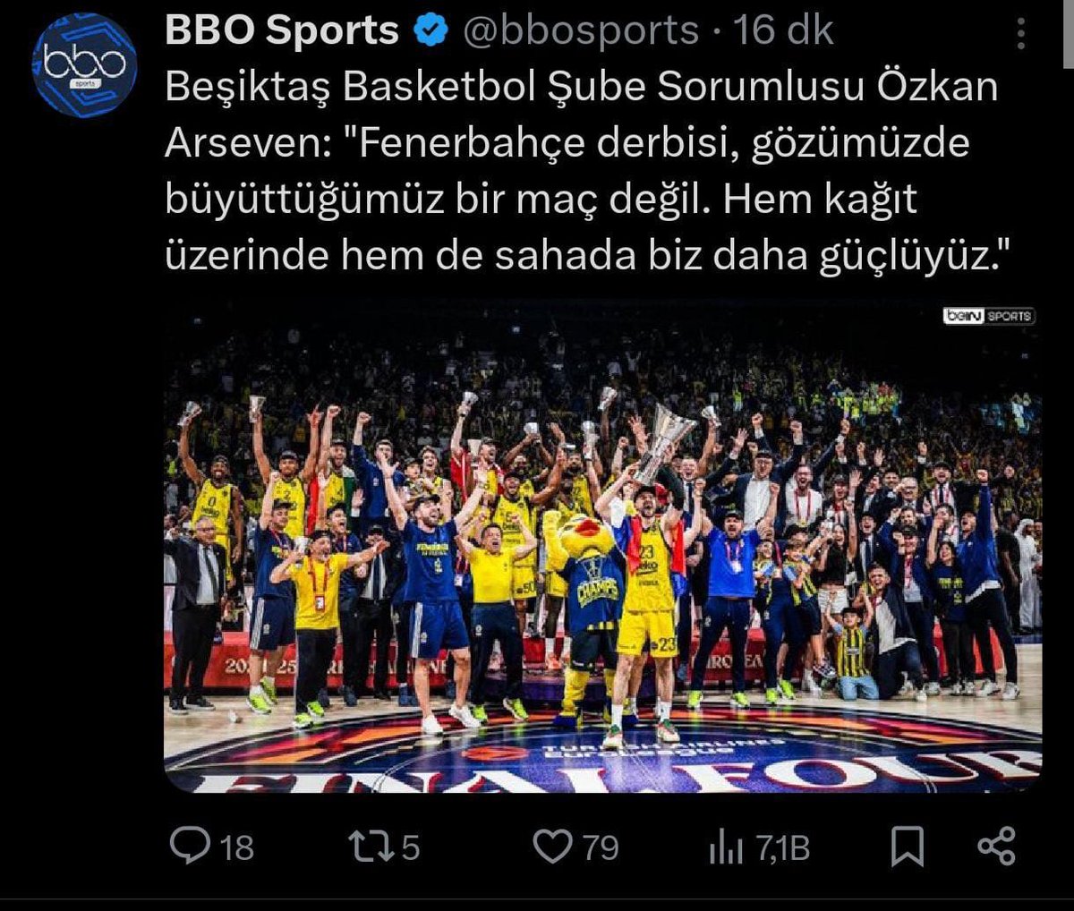 Denizz________'s tweet photo. @bbosports Öylemi olmuş oğluşum...hayalle yaşıyanı gerçekler...... https://t.co/vam9ApMzRl