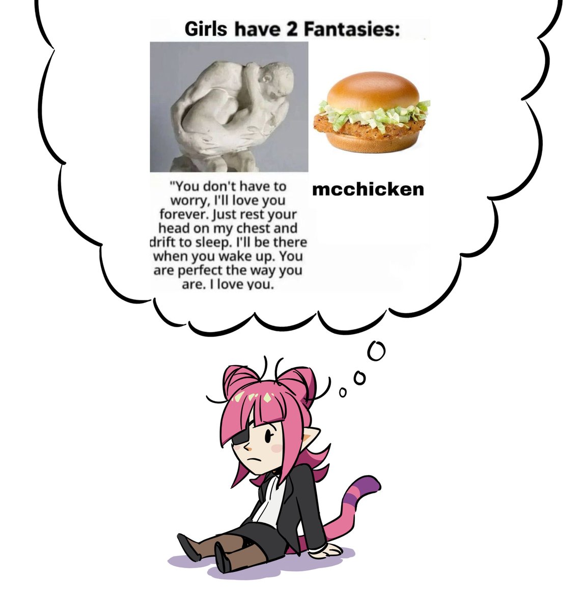 WhiteTreeFox's tweet image. [oc] Will Momoka be able to get at least one of these things this year?!