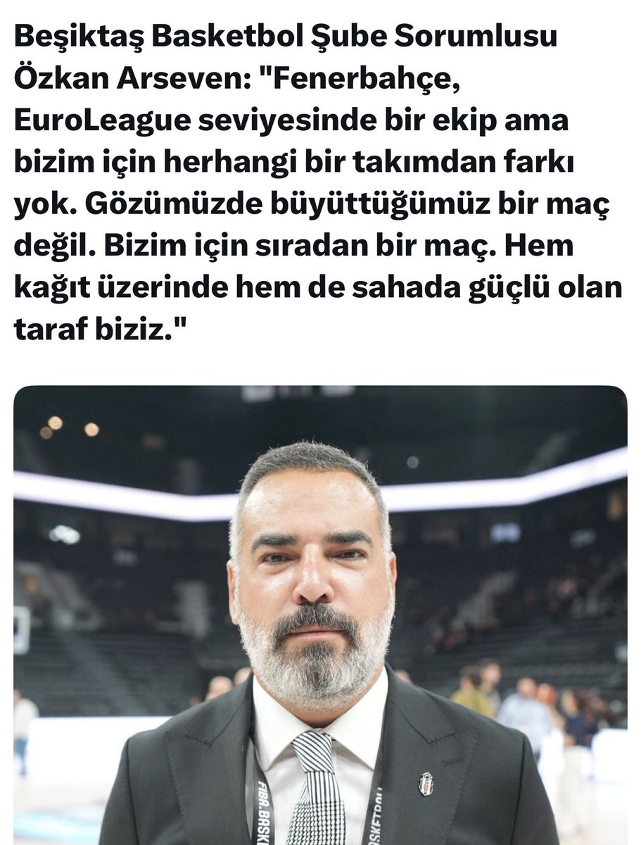 Seviyesinde değil son Euroleage şampiyonu olarak düzeltelim. Maçın sonucunu da Fenerbahçe Beko'nun Euroleage sertliğinde yapacağı savunma belirler. Ayrıca bıyığınıda hiç sevmedim.