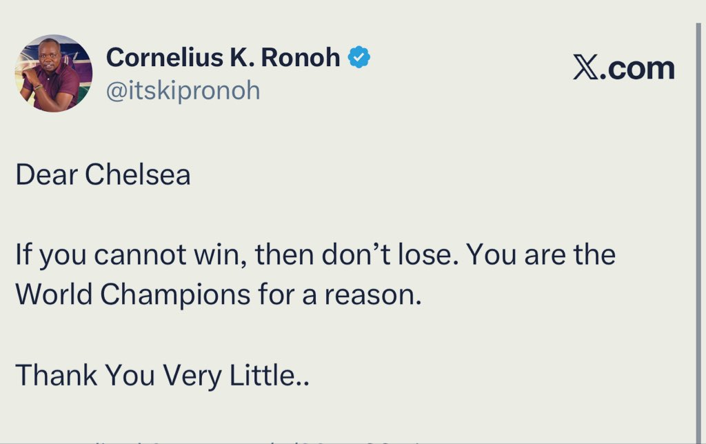 Cornelius K. Ronoh tweet media