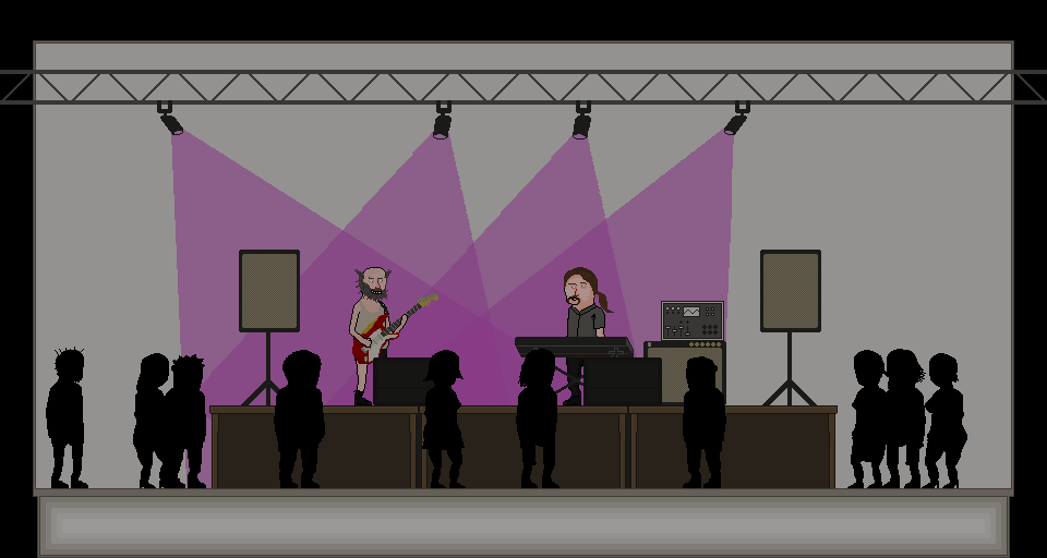 pseudobug's tweet photo. First design for a performance with your band in The Debt Collectors #gamedev #pixelart https://t.co/SA0JC6k7lB