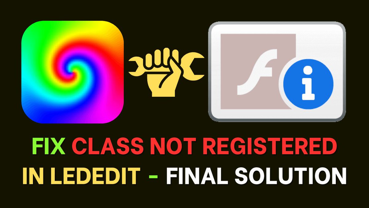 lededittm's tweet photo. Fix Class Not Registered on #LEDEdit: Final Solution
https://t.co/7QdG5U311t https://t.co/rYSXnCwguz