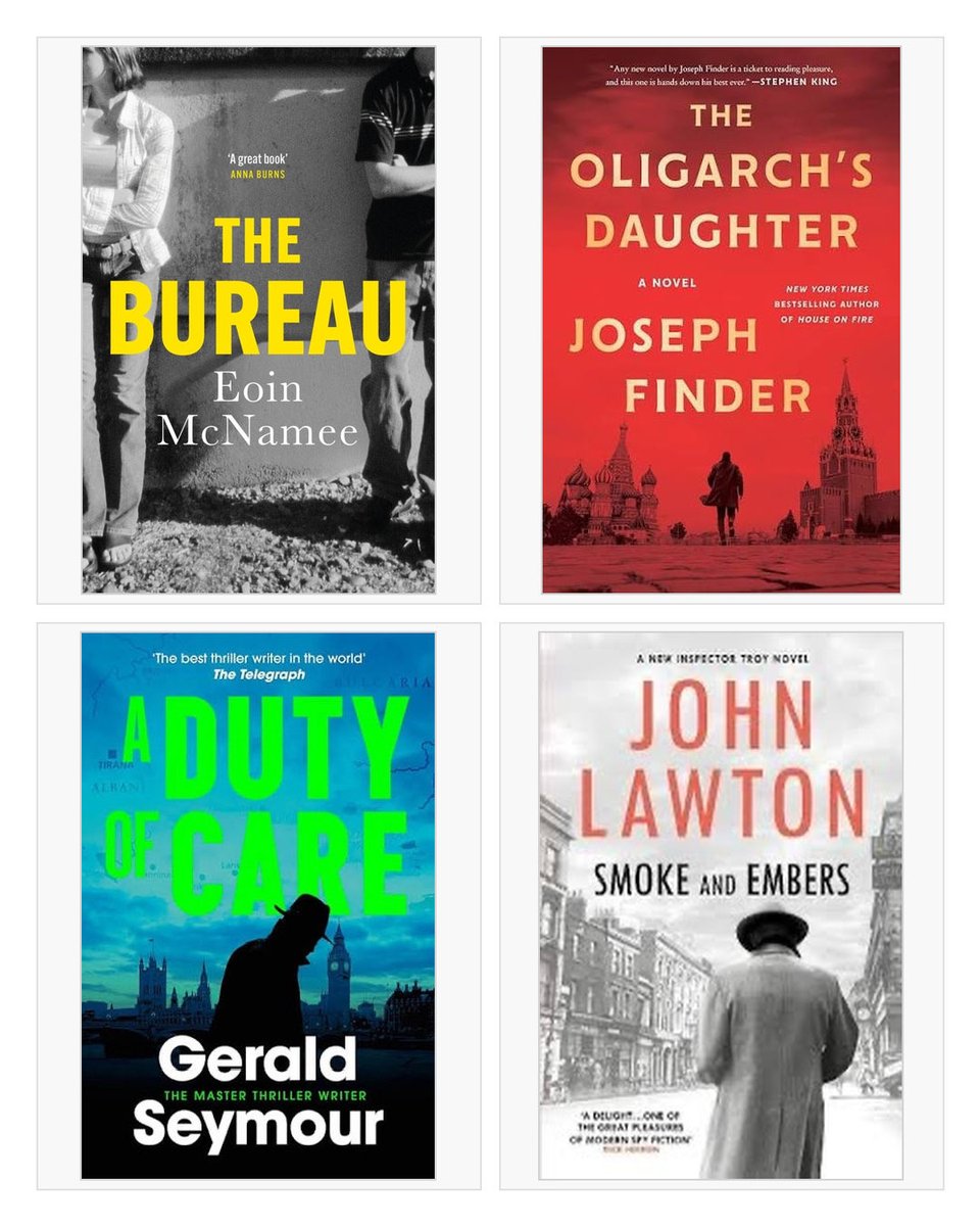 TheTopazFiles's tweet image. The Topaz Files: Books of the Year 2025. My spy/thriller picks. Full list 3/6

9) The Bureau — Eoin McNamee @eoinmcnamee3
10) The Oligarch’s Daughter — Joseph Finder @JoeFinder
11) A Duty of Care — Gerald Seymour @JRSeymour_
12) Smoke and Embers — John Lawton #authors