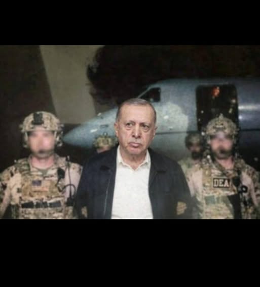 Böyle bir görseli yapmak, yaymak nasıl bir alçaklıktır? Sevmeyebilirsin Erdoğan'ı ve eleştirebilirsin; ama hiç mi ulusal onurun yok, hiç mi insanî değerin yok, hiç mi utanmıyorsun ve bu kadar mı acizsin? Erdoğan'a olan düşmanlığın, Amerikan şerefsizliğini ve şerefsizlerini