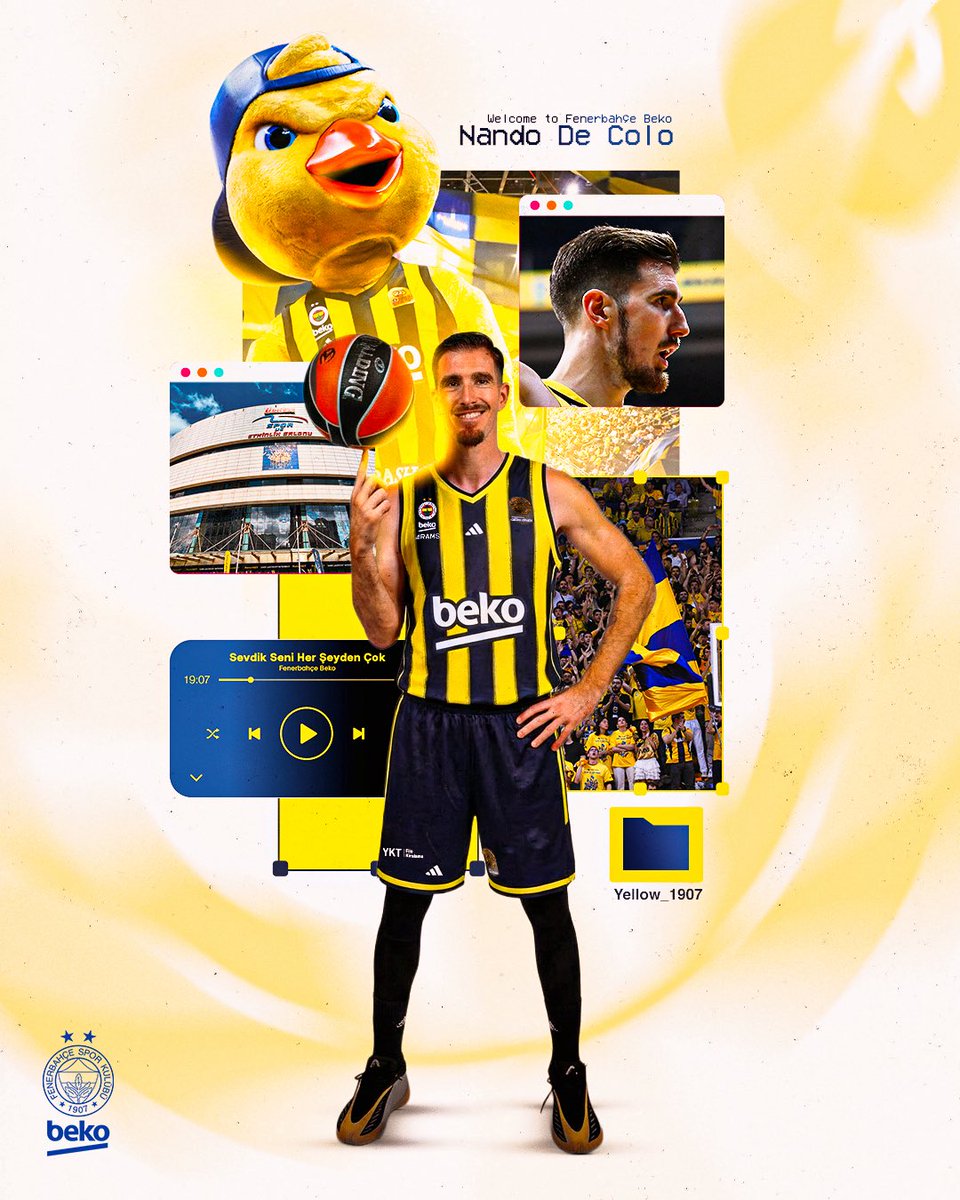 FBBasketbol's tweet image. Pardon, bu saatte başka bir iletişim planımız vardı 😏

Nando De Colo yeniden Fenerbahçe Beko’da! 💛💙✍️