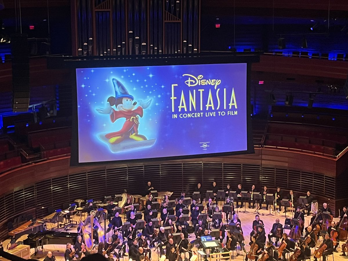 KatieHunzinger's tweet photo. Today’s entertainment at Marian Anderson Hall. Celebrating 125 years of the @philorch and its rich history of being the original orchestra tha brought to life Disney’s Fantasia. #supportlocalarts https://t.co/DwaNRerL3g
