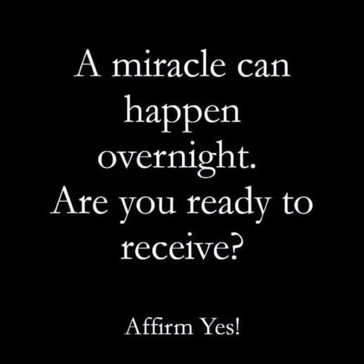 Affirm "YES"!!