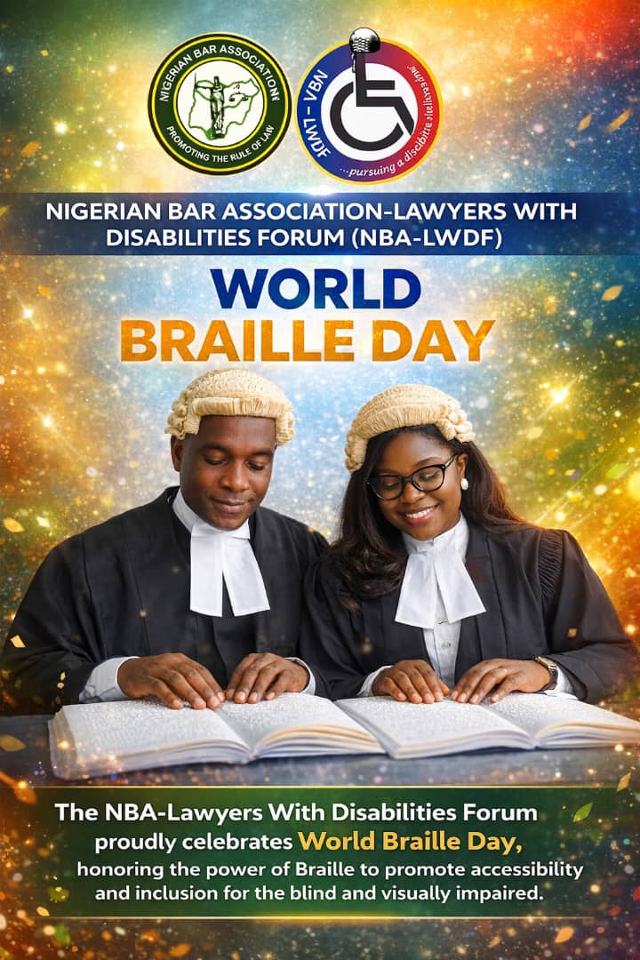 nbalwdf's tweet photo. Today, we join our colleagues in the visually impaired and blind community in celebrating the World Braille Day. 
We celebrate the communication gap bridged by the beauty know as Braille. https://t.co/a3WRBOTqx9