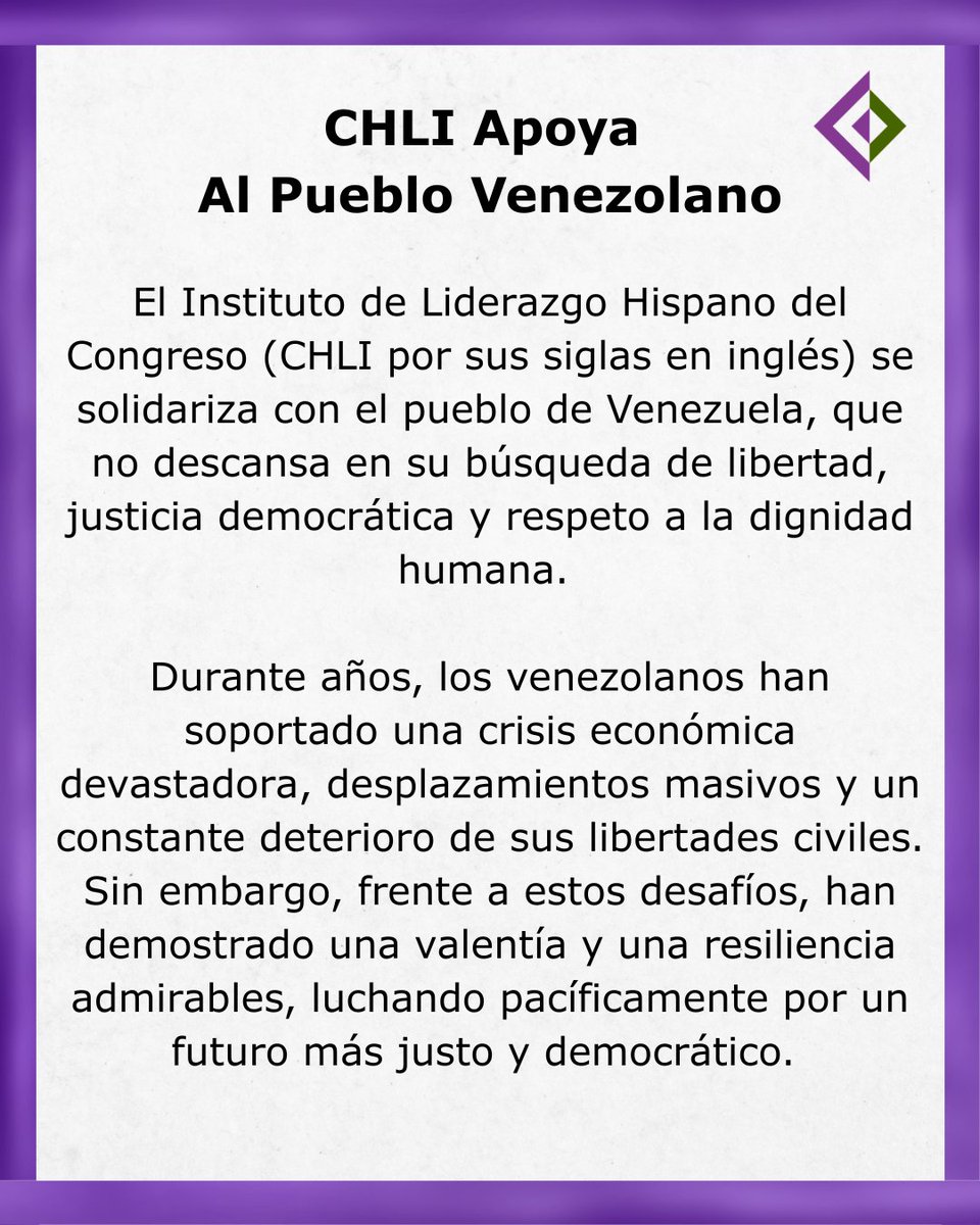 Congressional Hispanic Leadership Institute (CHLI) tweet media