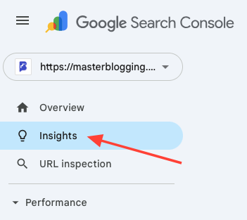 Go to Google Search Console → Insights.

It shows how your blog content is performing at a glance.