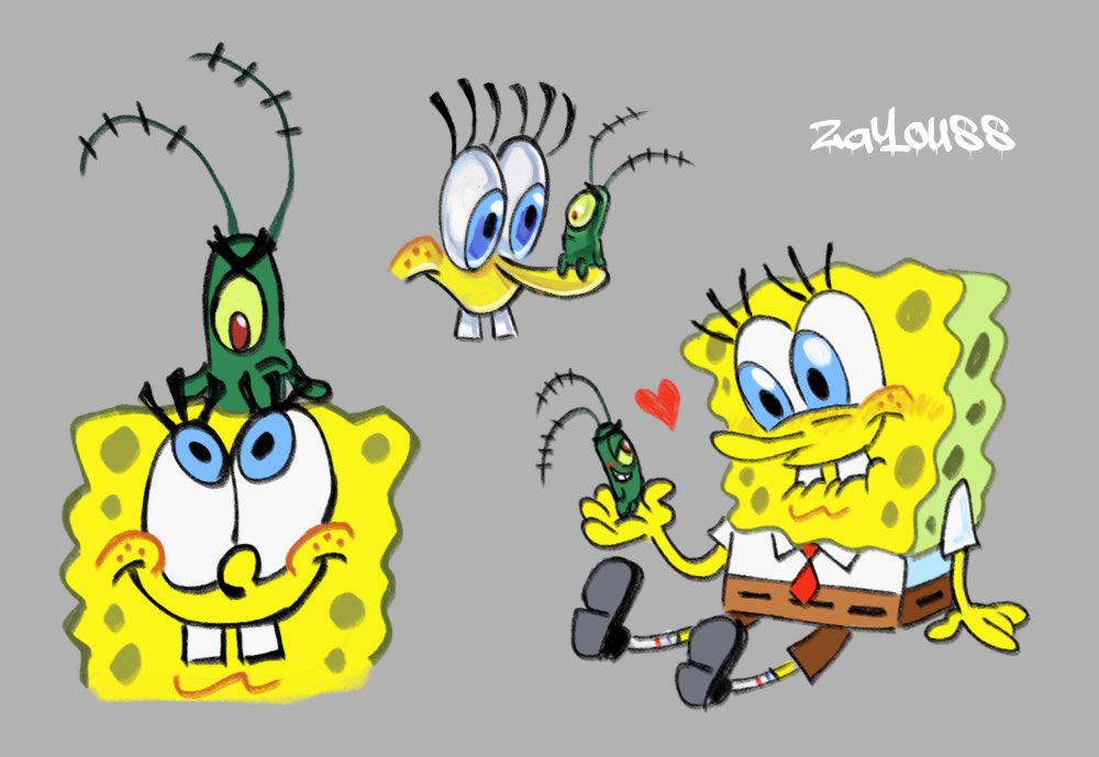 za_youss's tweet image. friends who do stuff together
#SpongeBob