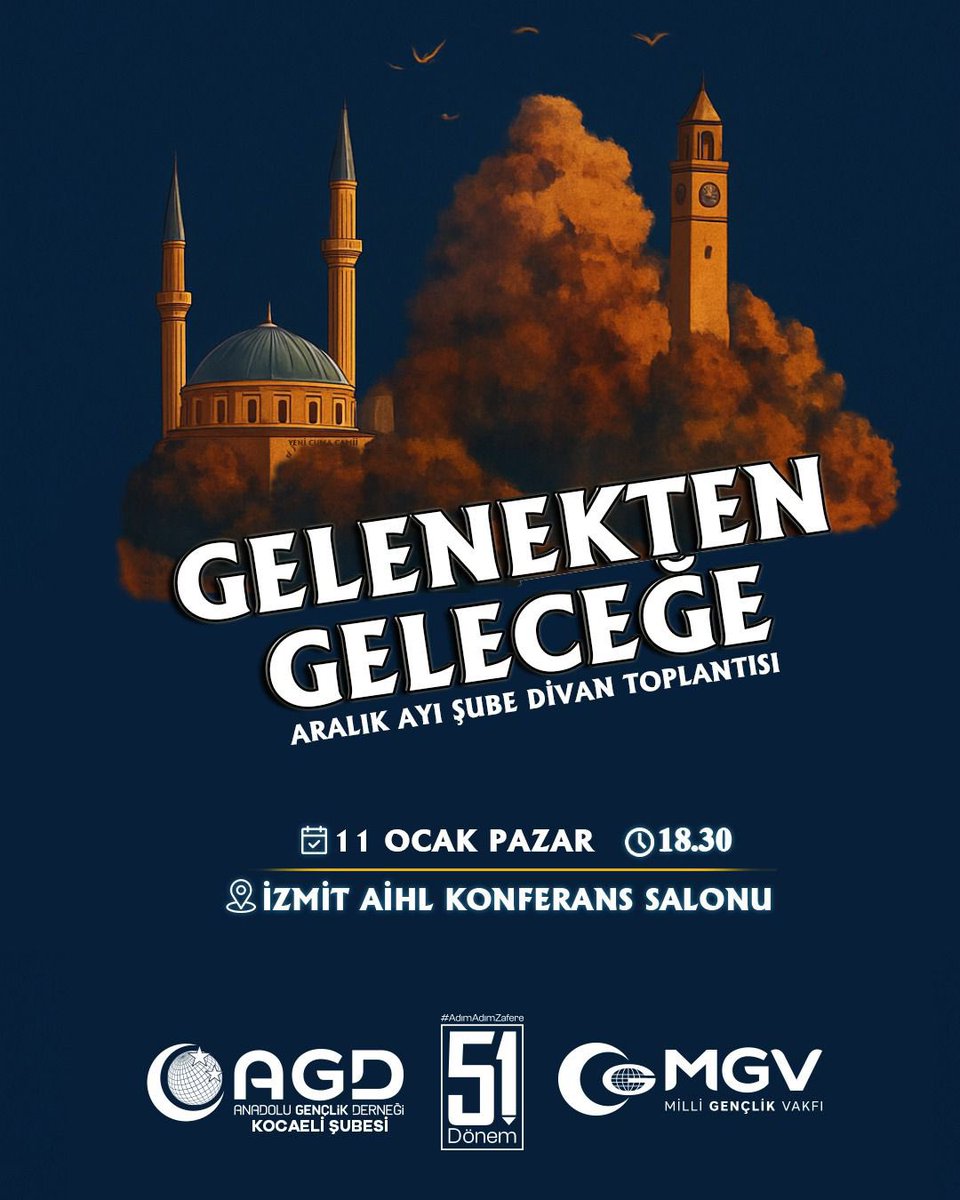 agdkocaeli1's tweet photo. 📌 AGD KOCAELİ ARALIK AYI ŞUBE DİVANI

📅 Tarih: 11 Ocak Pazar
🕘 Saat: 18:30
📍 Yer: İzmit Aihl Konferans Salonu https://t.co/V58t5unWls
