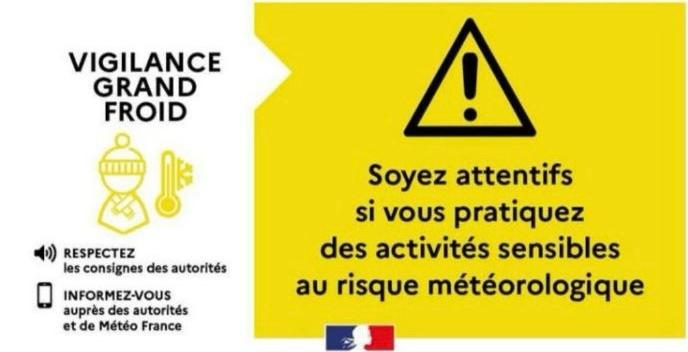Prefet75_IDF's tweet image. ⚠️ #GrandFroid | Le département de #Paris passera en vigilance jaune Grand froid dès cette nuit 🟡

✅ Adoptez les les bons réflexes : 
- Limitez au maximum les activités extérieures 
- Limitez les efforts physiques 
- Veillez à vous couvrir suffisamment en protégeant les…