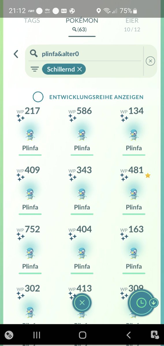 Piplup cday recap:
1387 catches
63 Shinies 🌟
11.5km walked
Good result for the (unusual) conditions
For 2 hours it was nice, the last hour my hands were frozen, not so nice 🥶🤣🙈
#ShinyPokemon #PokemonGO