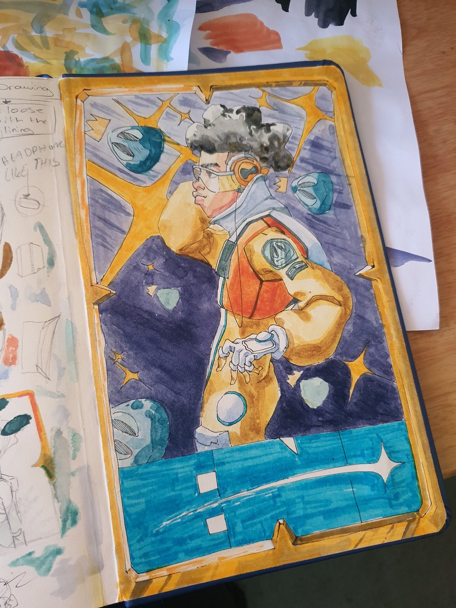 Watercolour and marker exploration