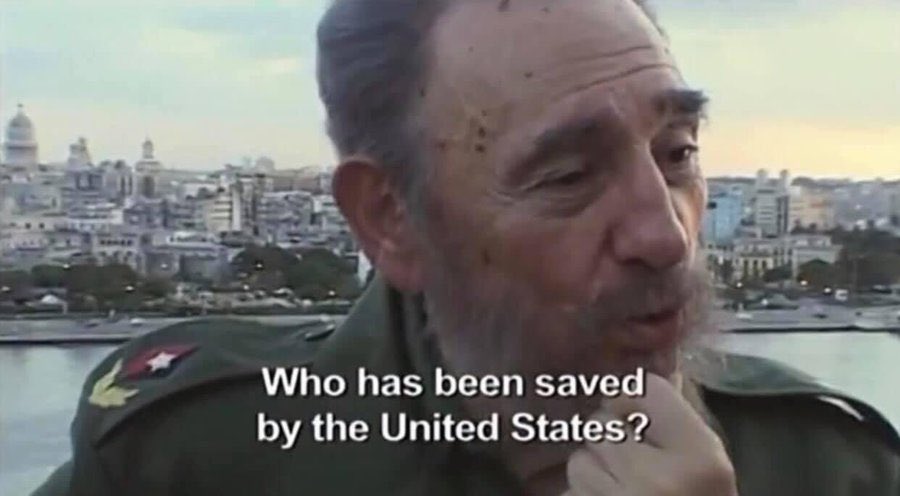 "ABD bugüne kadar kimi kurtarmış?”

Fidel Castro