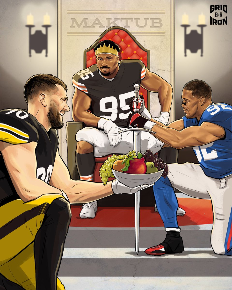 BleacherReport's tweet image. MYLES GARRETT IS NOW THE ALL-TIME NFL SINGLE-SEASON SACK LEADER 🚨🏆

Garrett (23 sacks) passes Michael Strahan &amp;amp; T.J. Watt (22.5 sacks) 💪

HISTORY.