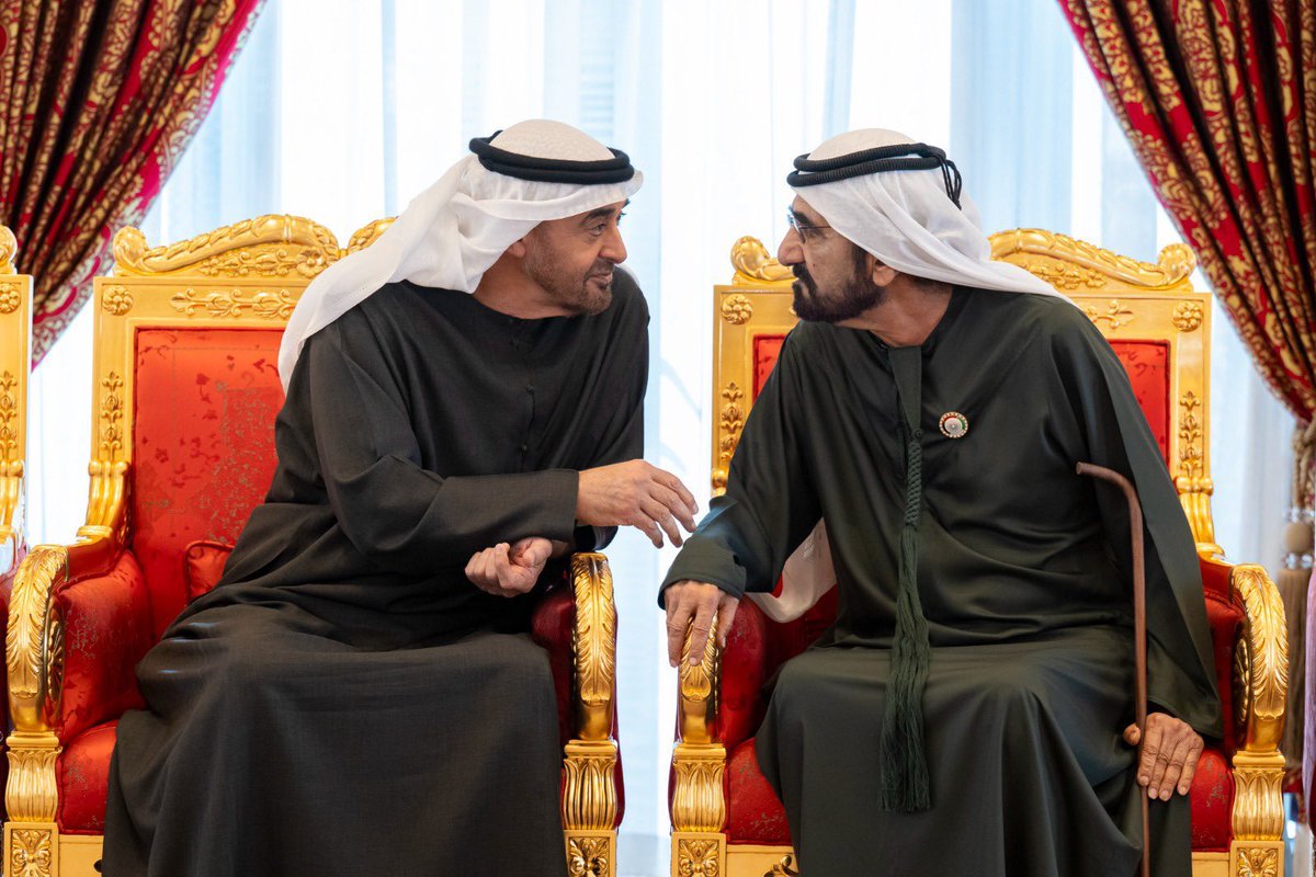 اثنين من نعم الله التي لا تحصى

اللهم بارك لنا في نعمك وادمهم واطل بعمرهم وسدد فالخير خطاهم و والهم الصواب وارزقهم البطانه الصالحه.

محمد و محمد
والامارات كلها تشكر وتحمد
🇦🇪