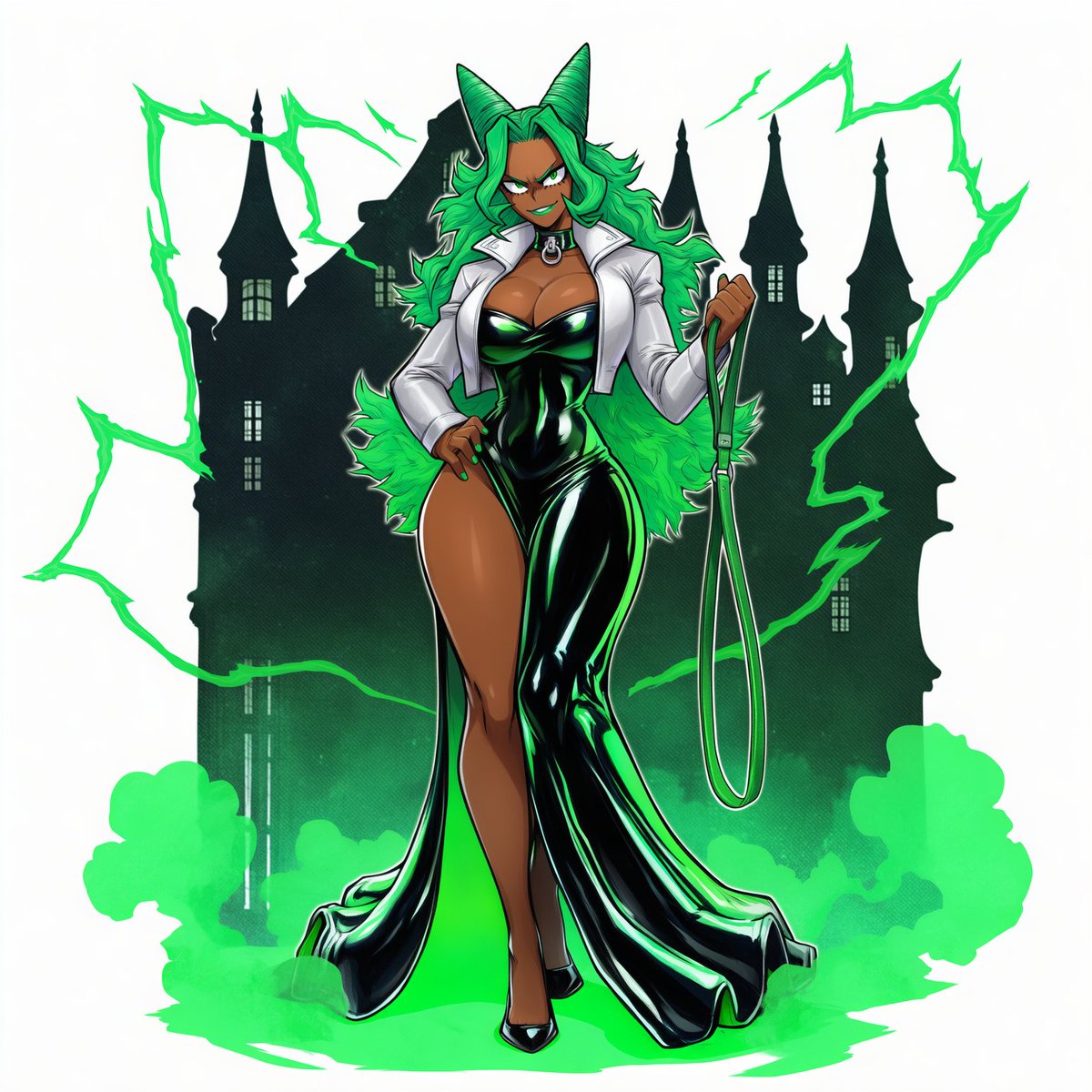 DAY 4: THE TOXIC MANNOR

the city shakes once more as a giant manor is erected upon a hilltop, green smoke flowing from it, the doors opened once more as the tv's flickered with toxic once again~

"Hello again you pathetic mortals~ enjoying my world? good~"

(cont.)