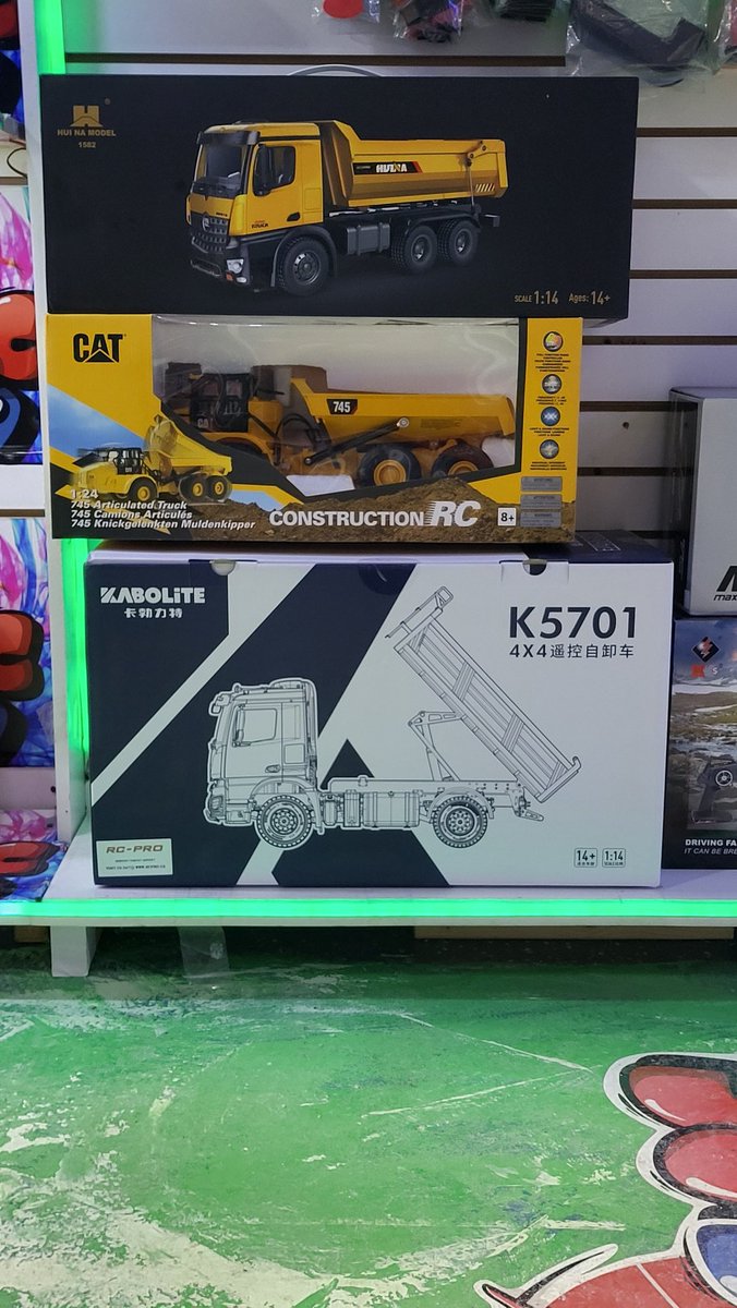 💥💥New Stock Update!💥💥

Take a look at our new selection of RC construction vehicles!👷‍♂️🏗

These trucks are ready to build up tonnes of fun!